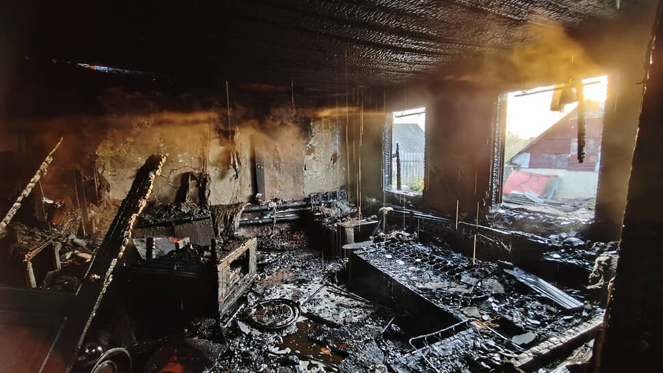 Последствия пожара.📷Фото: управление СКР по Воронежской области