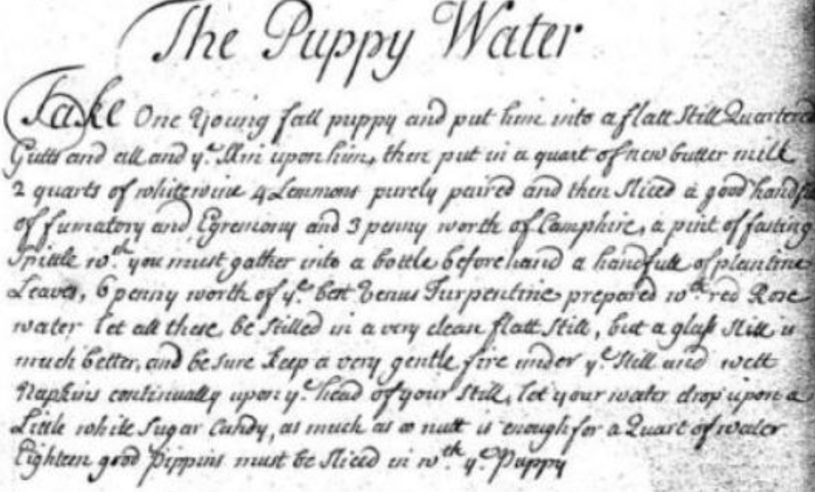 Мэри Доггетт, Книга рецептов, Британская библиотека. https://recipes.hypotheses.org