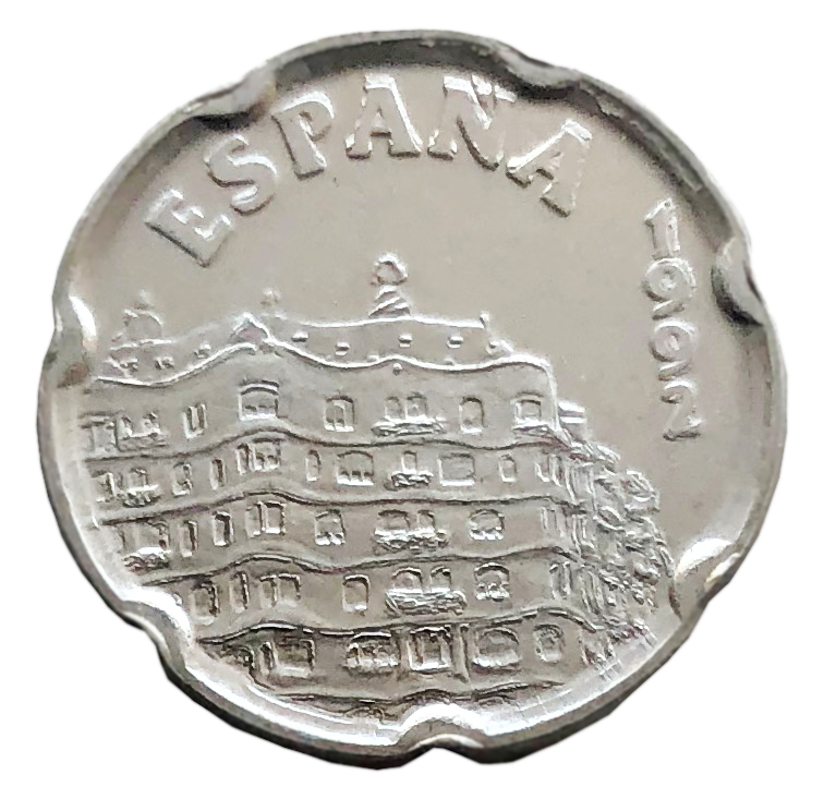 Испания 50 песет 1992. Фото автора. 