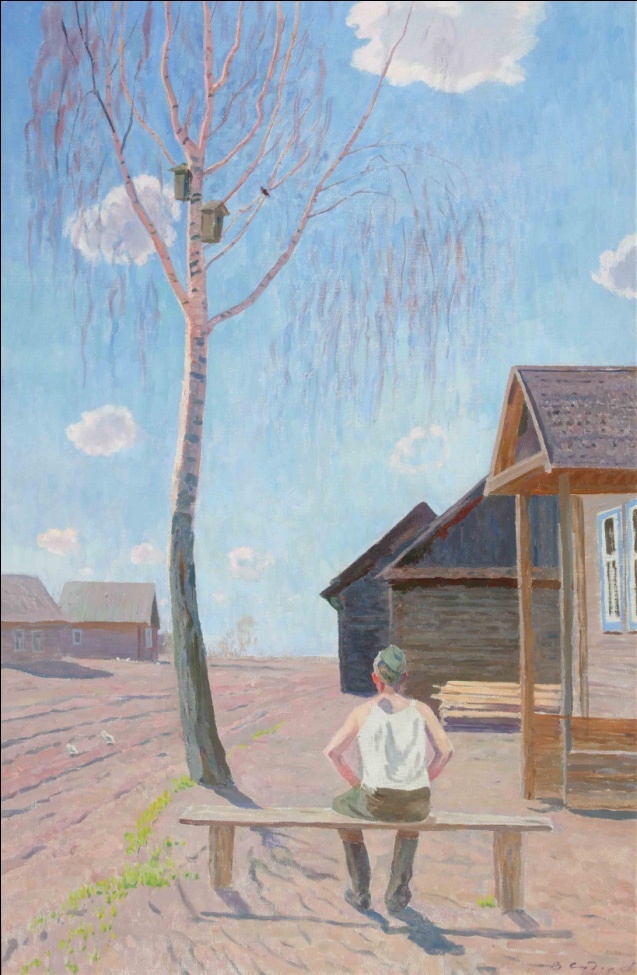 Апрель. Песня скворца. 1965-1970 годы. Холст, масло, 148,0x96,0. Институт русского реалистического искусства