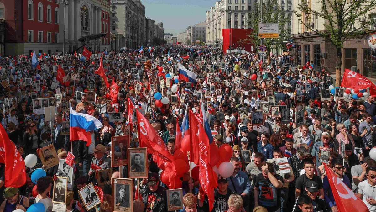    Бессмертный полк на Тверской улице в Москве, 2019 год. Фото: Bulkin Sergey / news.ru / globallookpress.com