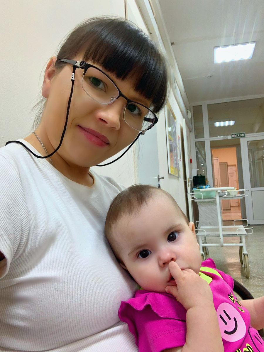 Мы с Ольгой Михайловной в стационаре 