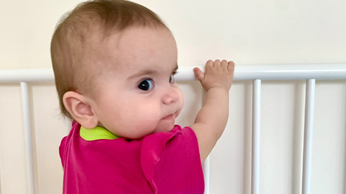 Ольга Михайловна в больничной кровати 