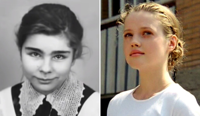 Ольга, невеста Дмитрия и актриса Анна Синякина, сыгравшая ее в фильме.