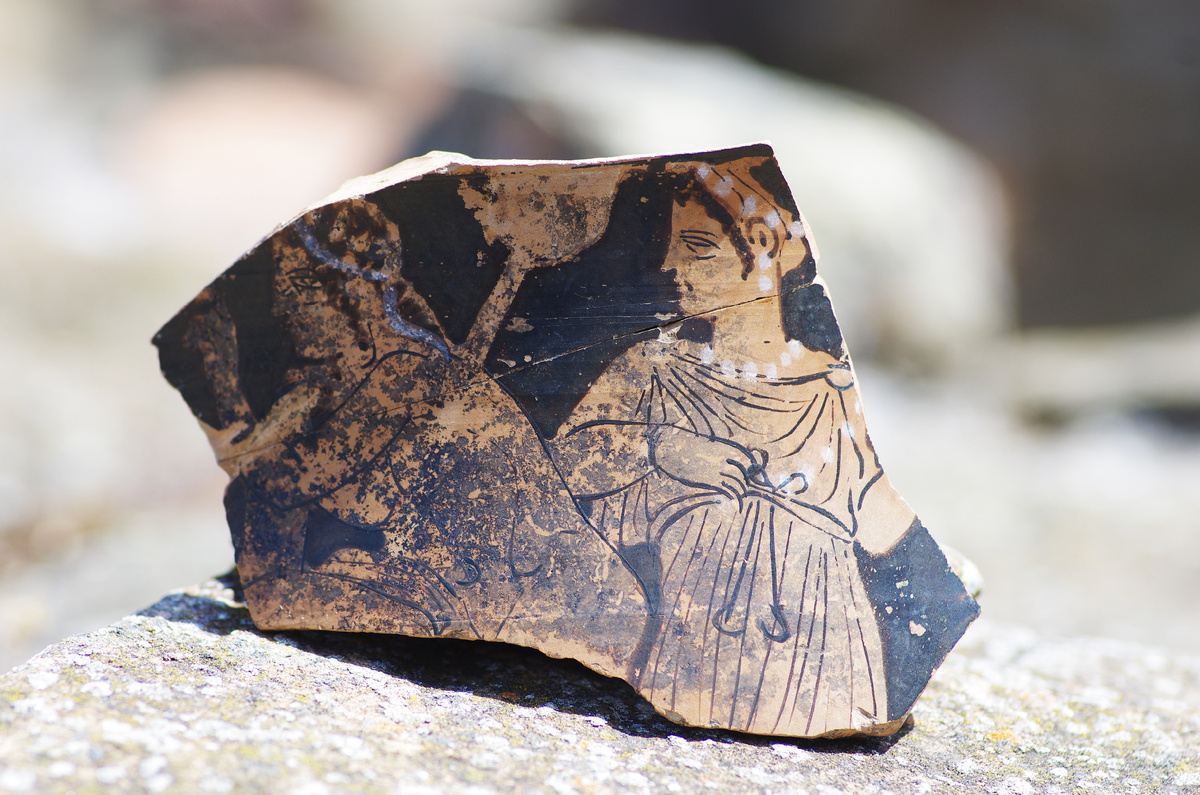 Фрагмент сосуда после реставрации.