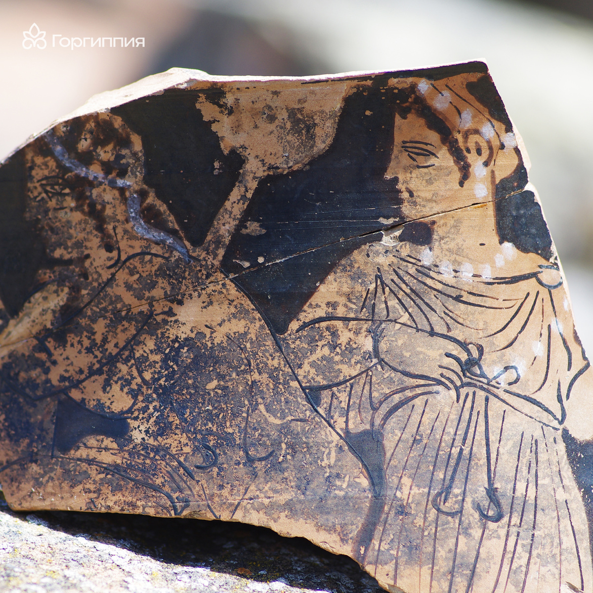 Фрагмент сосуда после реставрации.