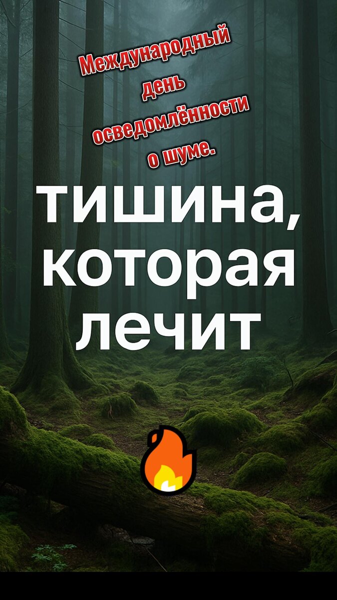 🌿 24 апреля — День Тишины. Тишина, которая лечит