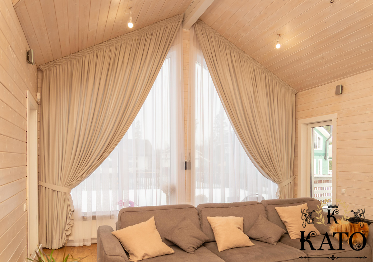 Шторы на нестандартные окна на заказ