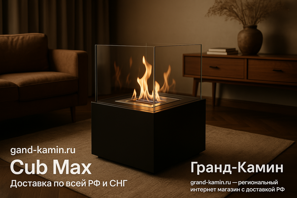    Биокамин Cub Max: создайте уют и гармонию в своем доме с уникальным дизайном и экологичностью Kamin