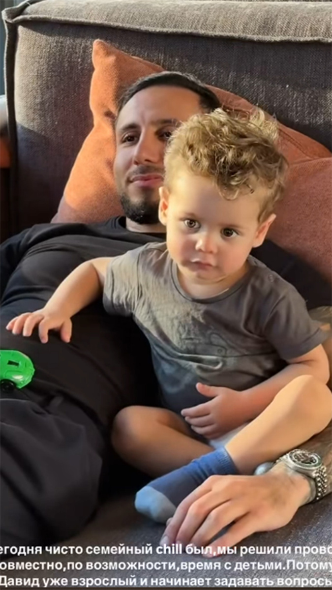 Арай Чобанян с сыном Аленом. Фото: соцсети Иры Пинчук