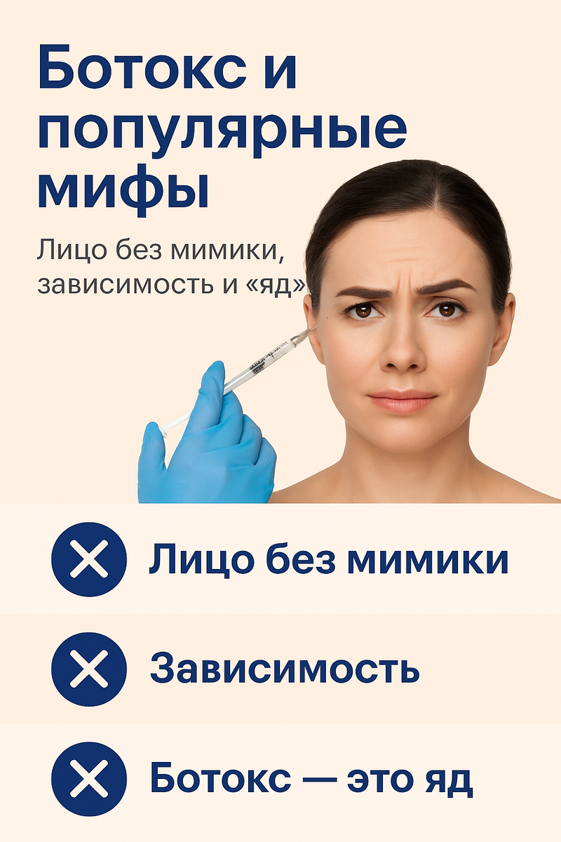 Ботокс и популярные мифы: лицо без мимики, зависимость и «яд»