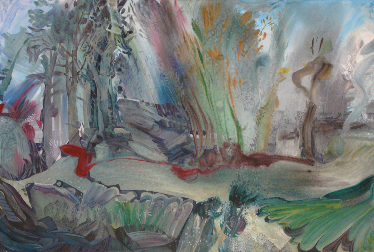 Сергей Галета. Настроение Бумага, гуашь. 50х75 см. 2016 г