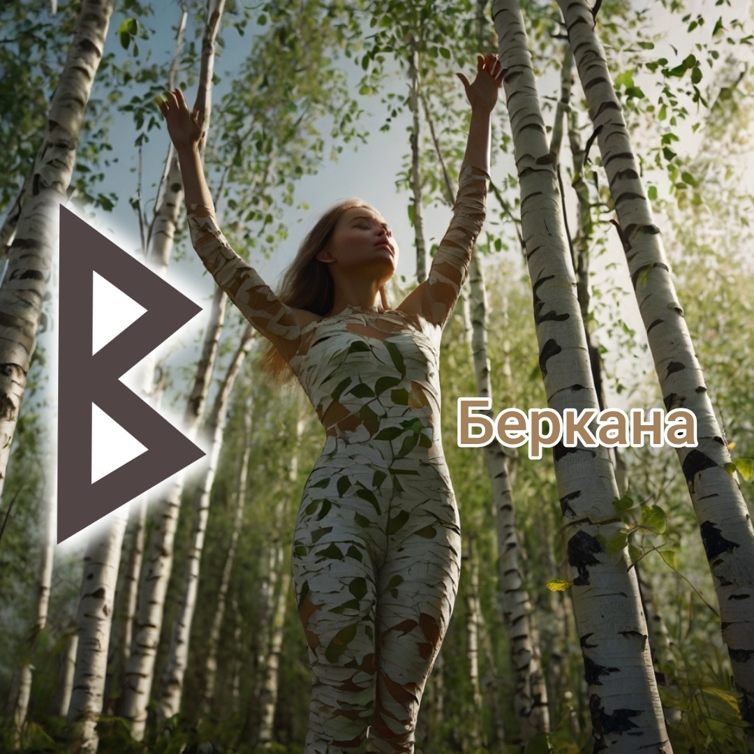 Берёза, как основная символика руны Беркана