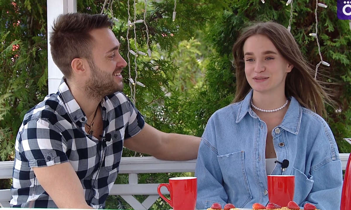 Алексей Безус и Яна Тырлышкина (фото из эфира на «Okko»)