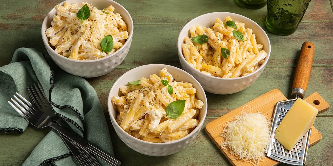 Макароны с сыром и сливками, пошаговый рецепт с фото на 654 ккал