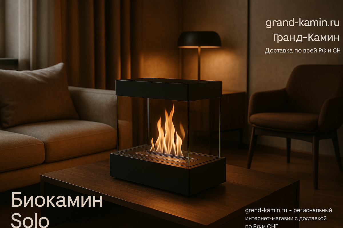    Как создать идеальный уют с биокамином Solo и какие детали сделают ваш дом по-настоящему теплым Kamin