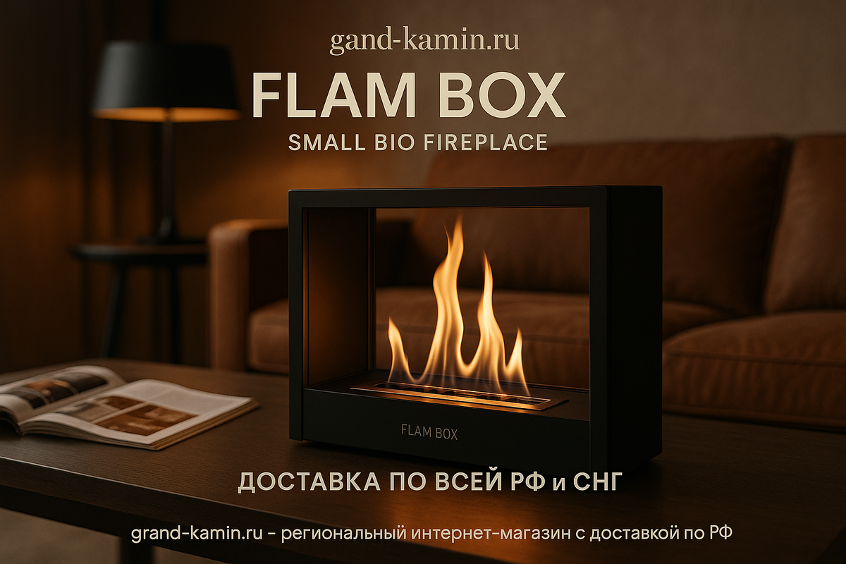    Как создать уютный интерьер с биокамином Flam Box маленький: 10 дизайнерских секретов и пошаговая инструкция покупки Kamin