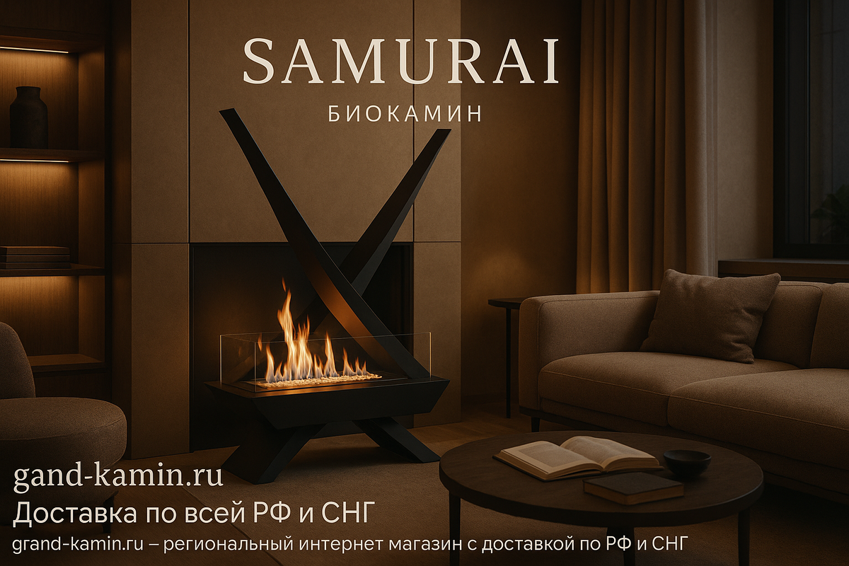    Преобразите свой интерьер с биокамином "Самурай" — откройте мир элегантного уюта и бесконечных возможностей для дизайна! Kamin