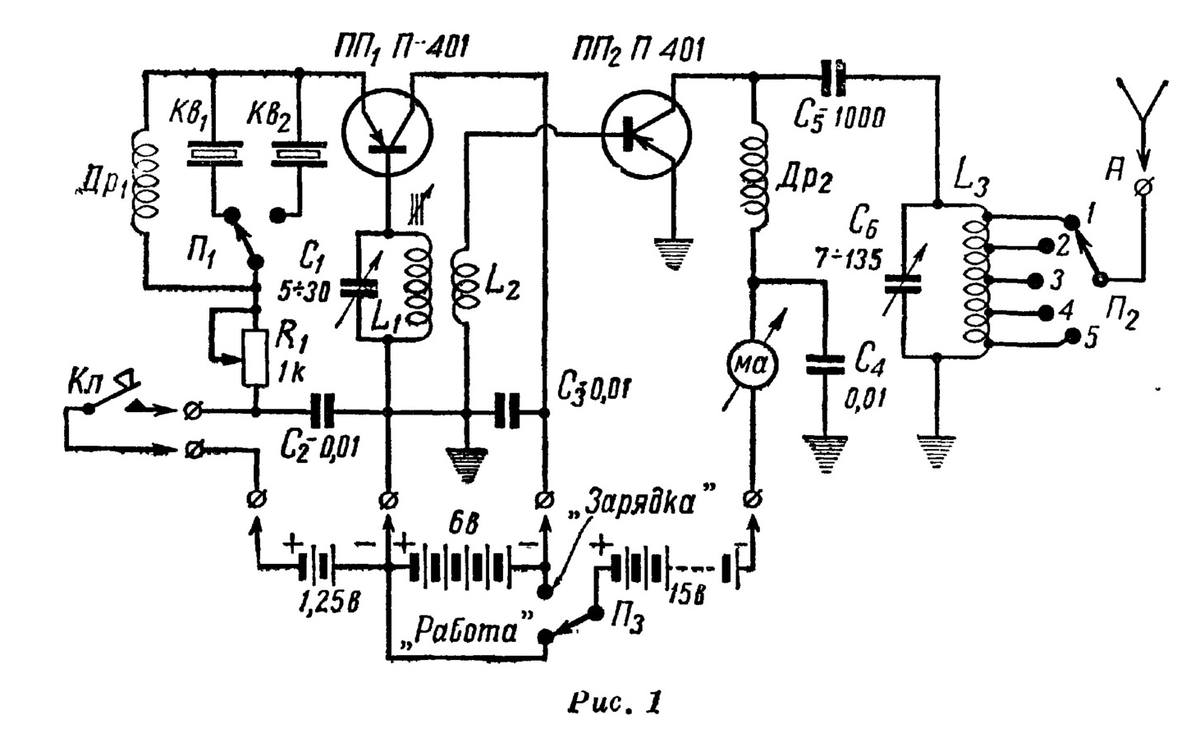 Рис. 2. Из журнала Радио №4 за 1958 год.