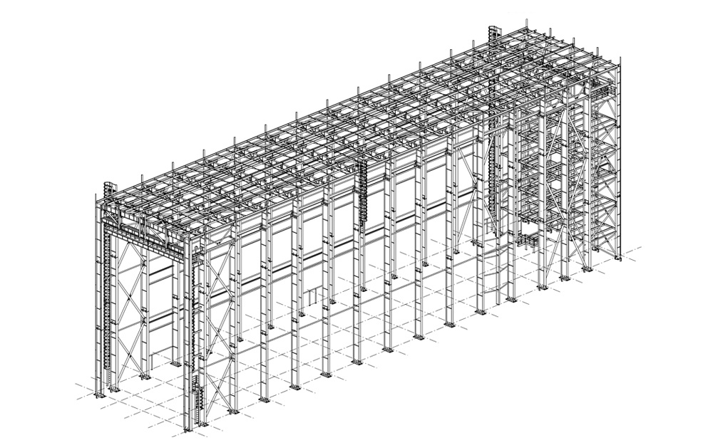 Масса металлического каркаса составила 299,9 тонн.