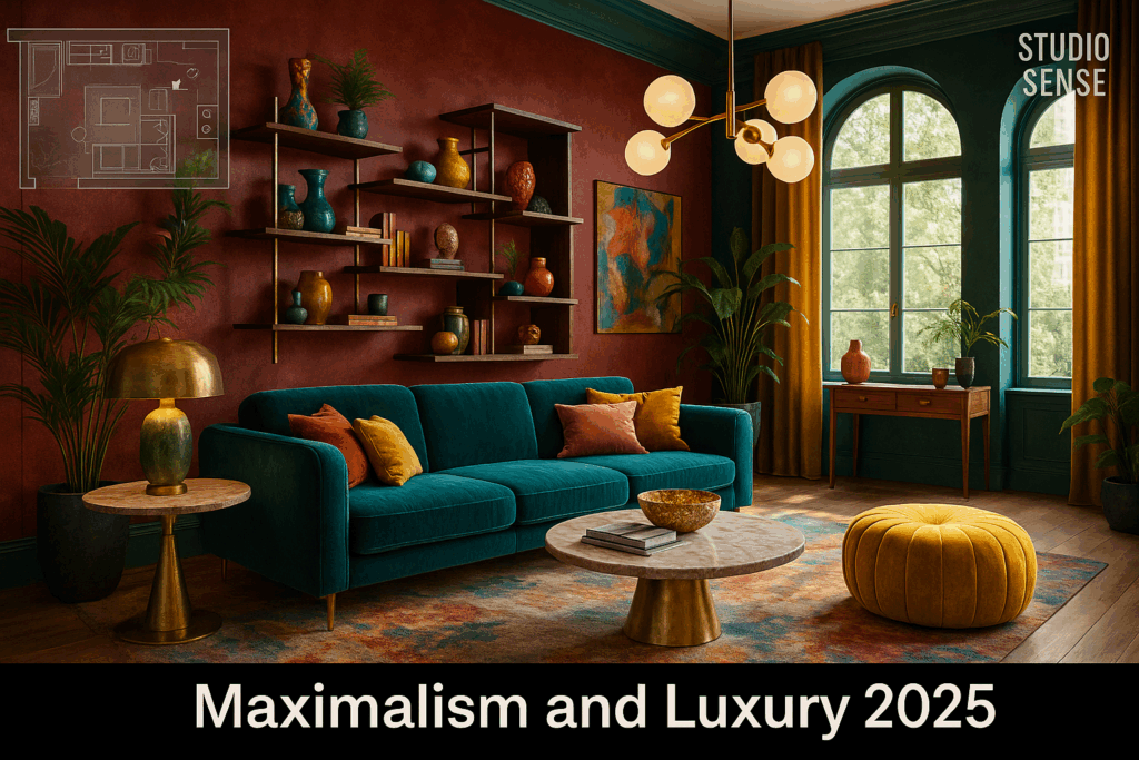    Тенденции в интерьере 2025: роскошный максимализм Keri