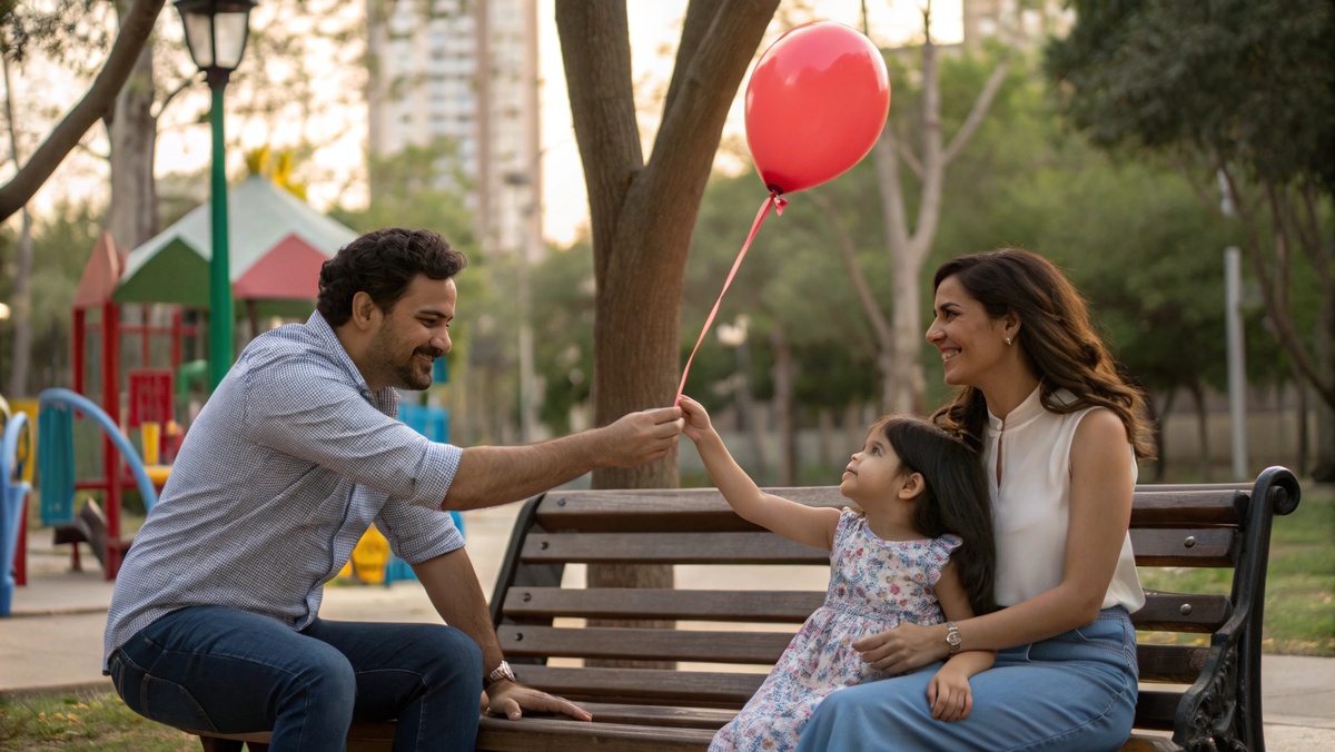 Если детки маленькие сделать это гораздо проще, но главное правило - это должны быть проверенные и надежные отношения, чтобы завтра декорации не сменились.