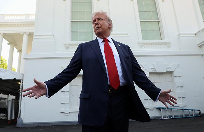    Президент США Дональд Трамп.Reuters/Kevin Lamarque