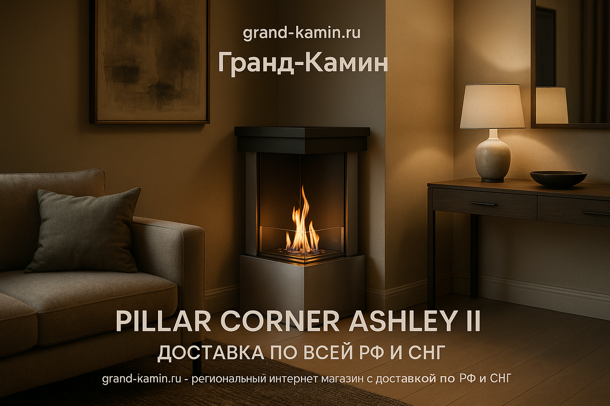   Создайте уют с угловым биокамином Pillar Corner: элегантность, тепло и стиль в вашем интерьере Kamin