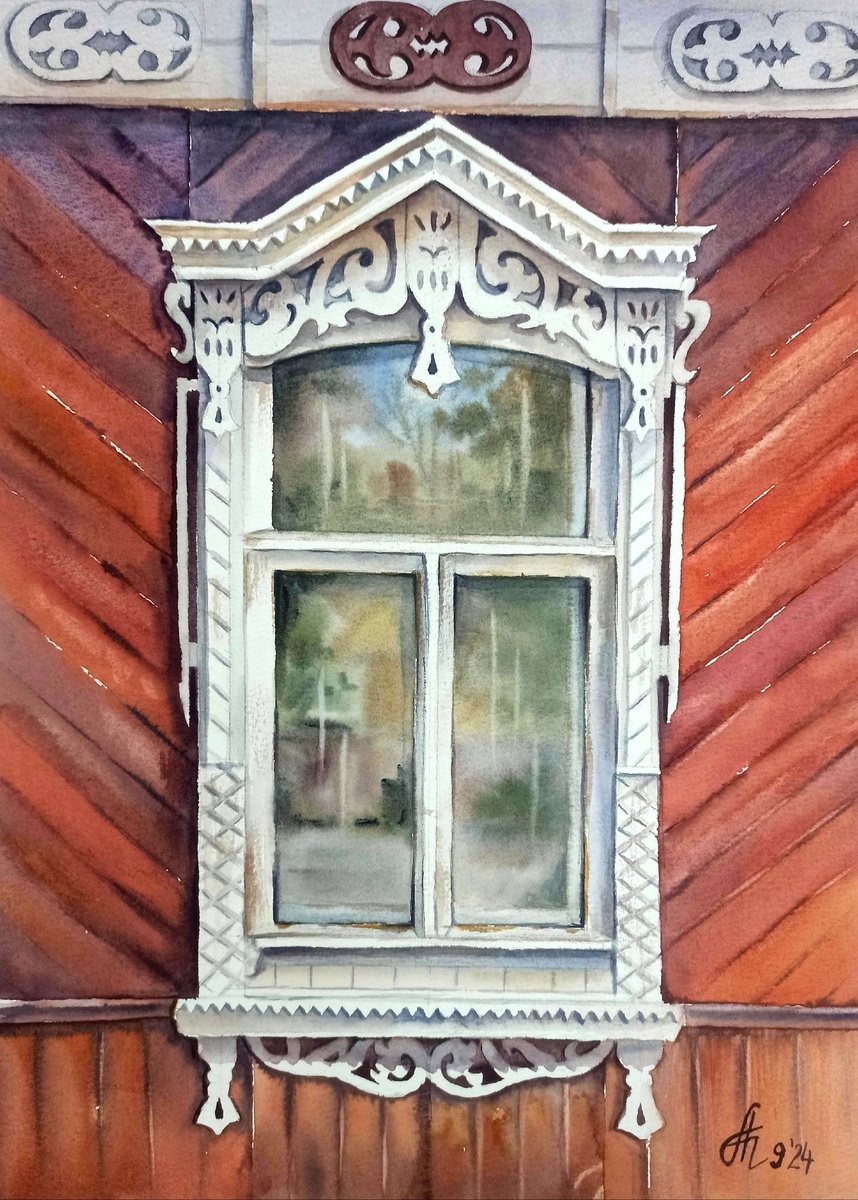 Китаева Анастасия
Кружево города (Калужская, 43)
бумага, акварель
30х40 см