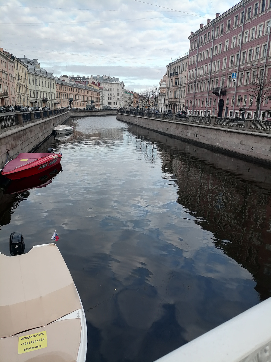 Это канал Грибоедова. Мойка с другой стороны.