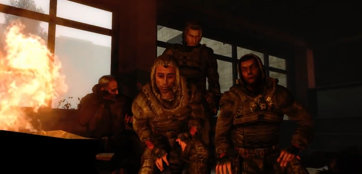 Слева направо: Доктор, Стрелок, Клык и Призрак