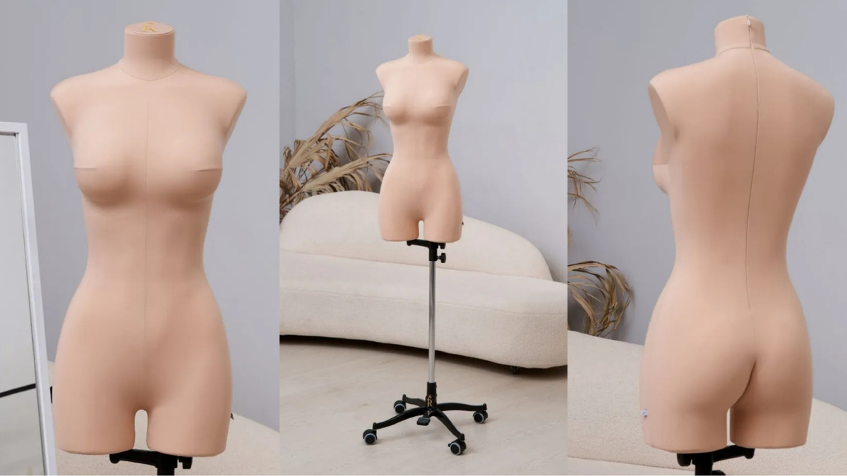 Манекен Пенелопа без рельевных швов, как у Моники. Решила, что они мне не нужны, свои рельевы буду творить сама!