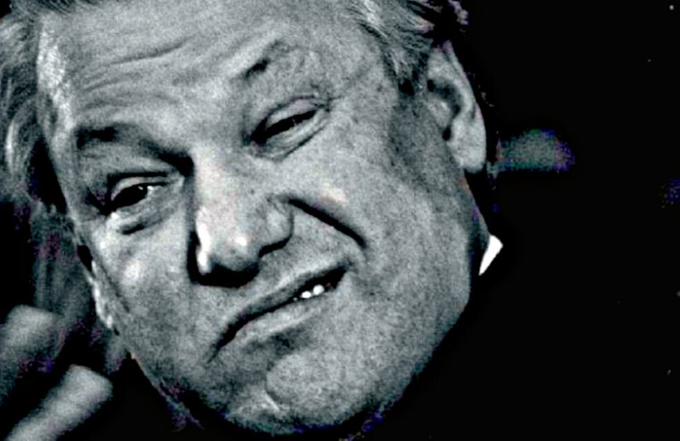 ФОТО ОТ МЭТРА ФОТОГРАФИИ ЛЬВА ШЕРСТЕННИКОВА / ЕЛЬЦИН БОРИС НИКОЛАЕВИЧ " ВОТ ТАКАЯ ЗАГОГУЛИНА, ПОНИМАЕШЬ! " / 1989 год