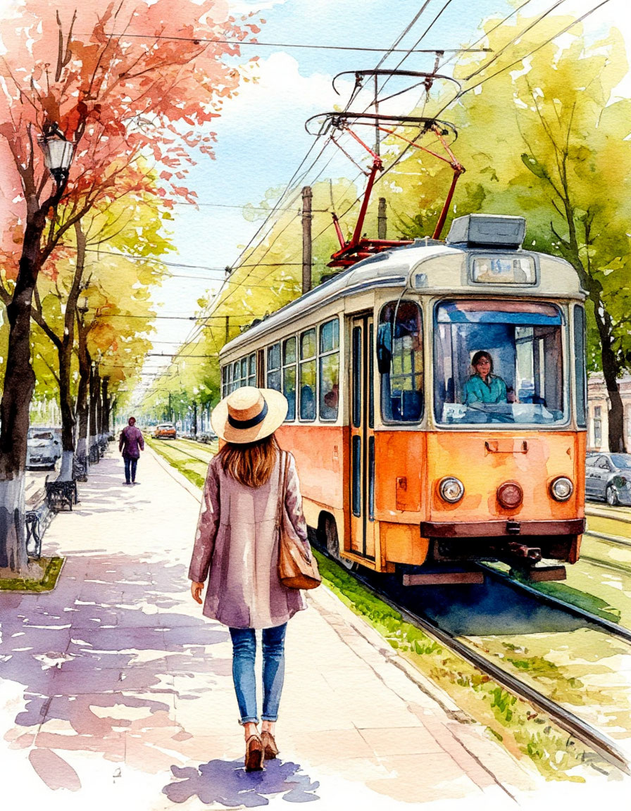 «Девушка» — изображение, созданное нейросетью по моему запросу.
