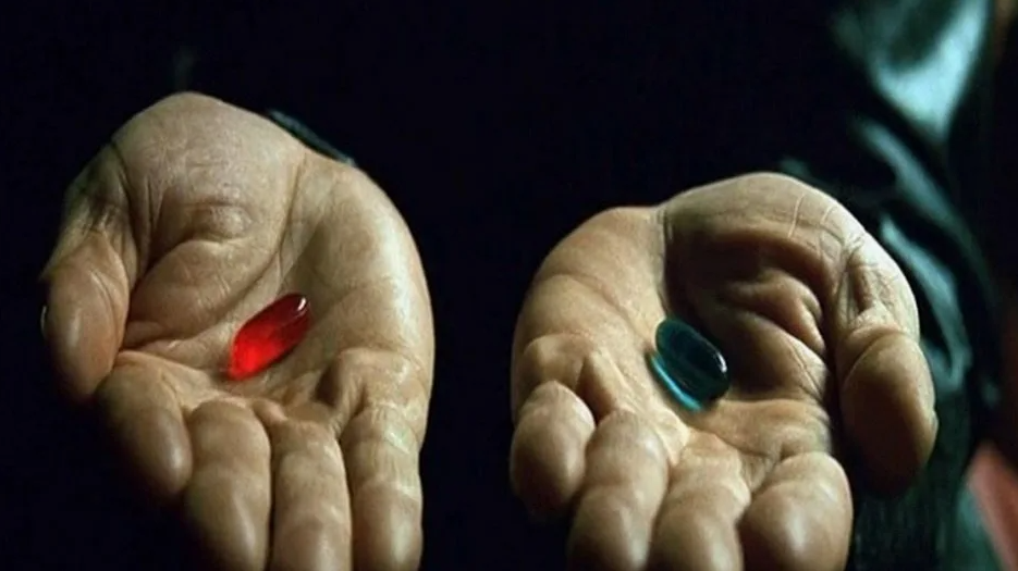 Кадр из фильма "Матрица"