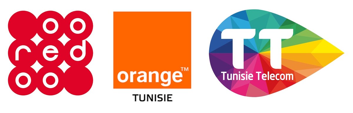 Тройка основных мобильных операторов Туниса