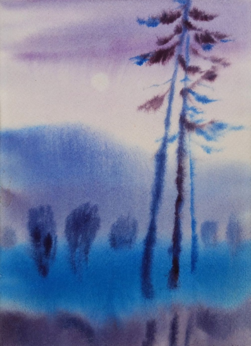 Синее утро.