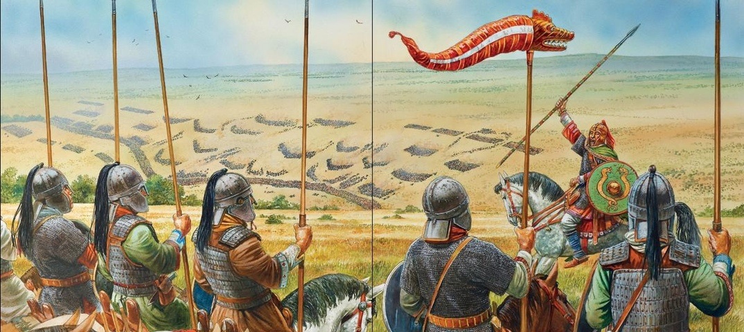 Мадьяры перед битвой с византийцами.