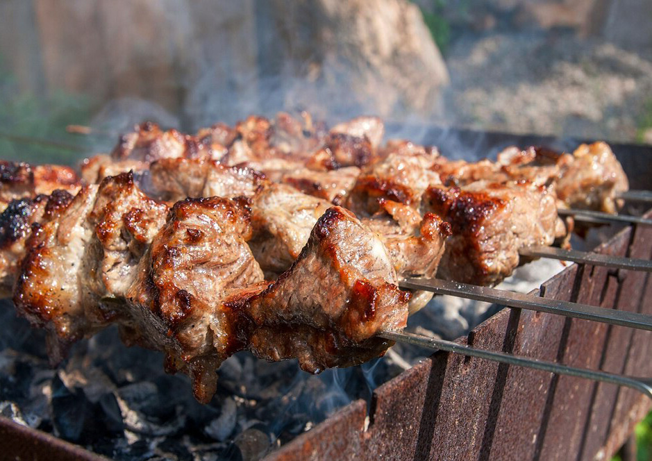 шашлык готов