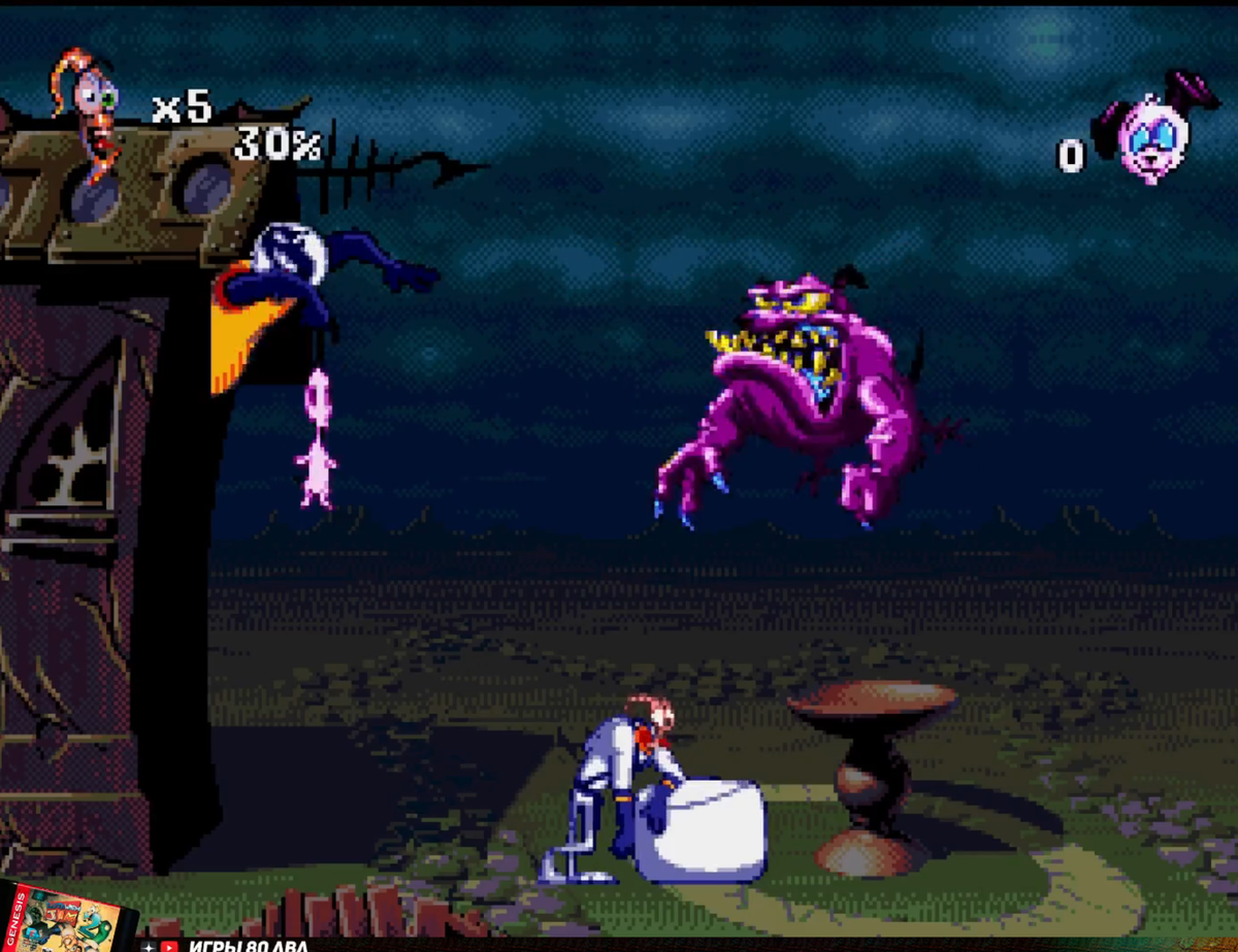 Червяк Джим 2 Сега Puppy Love