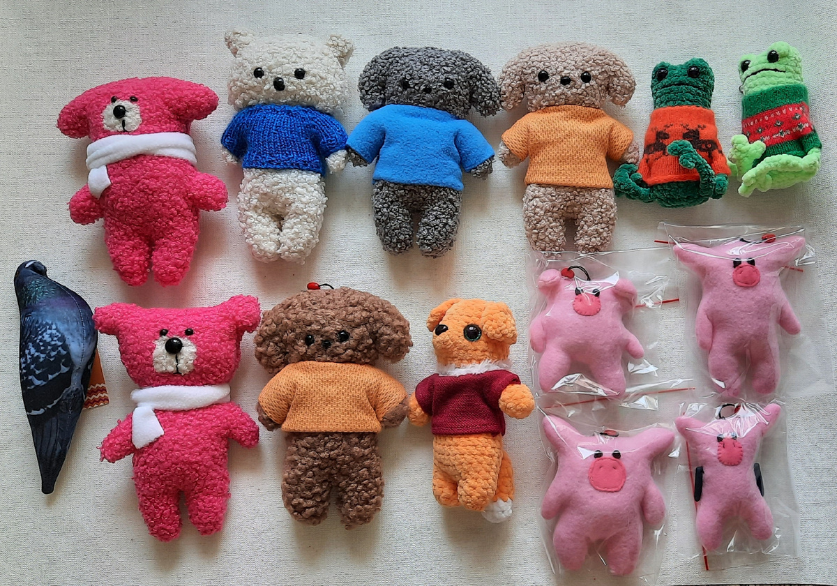 Новые свинки сшила.