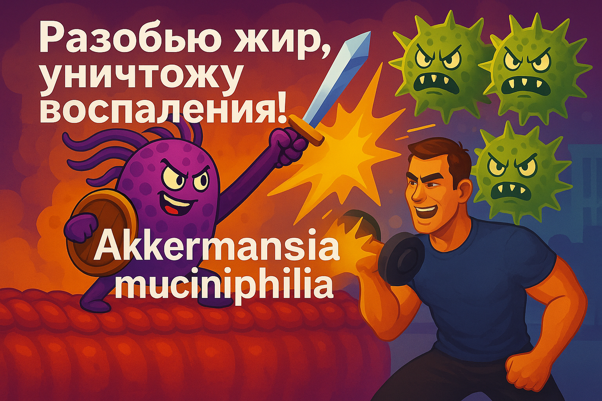 Восстанови Akkermansia muciniphila - и я разобью твои жировые отложения! 