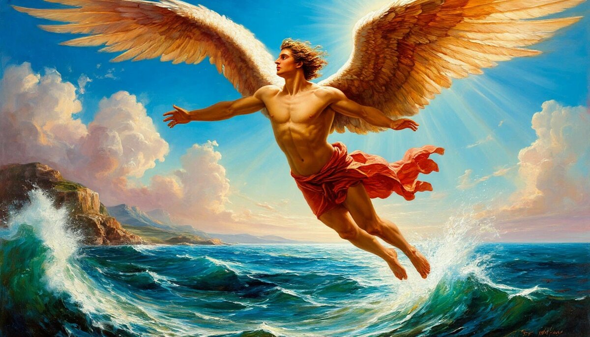 Икар летит над морем