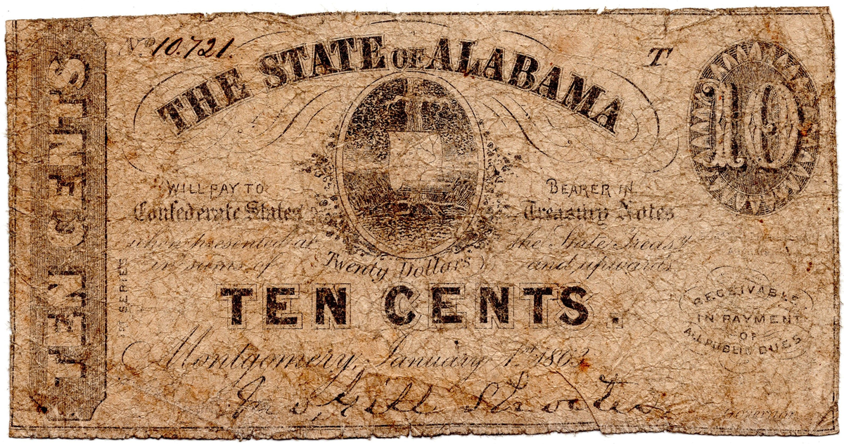 10 центов 1863 года