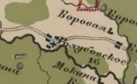 Фрагмент карты Стрельбицкого.