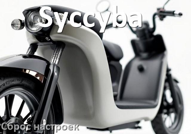 
Как сбросить настройки электроскутера Syccyba на заводские по умолчанию