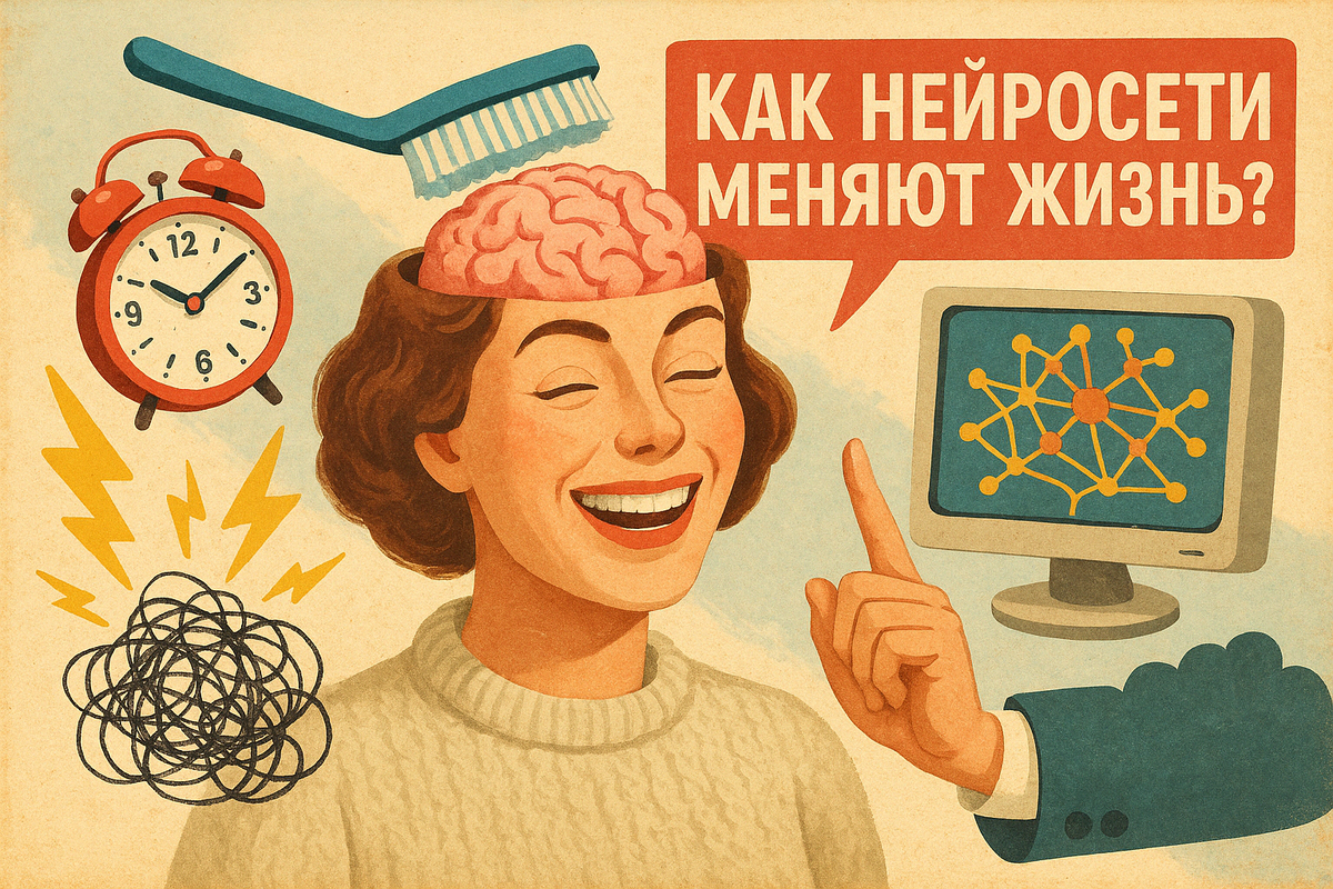 Ты экономишь не время, а нервы: как нейросети меняют жизнь
