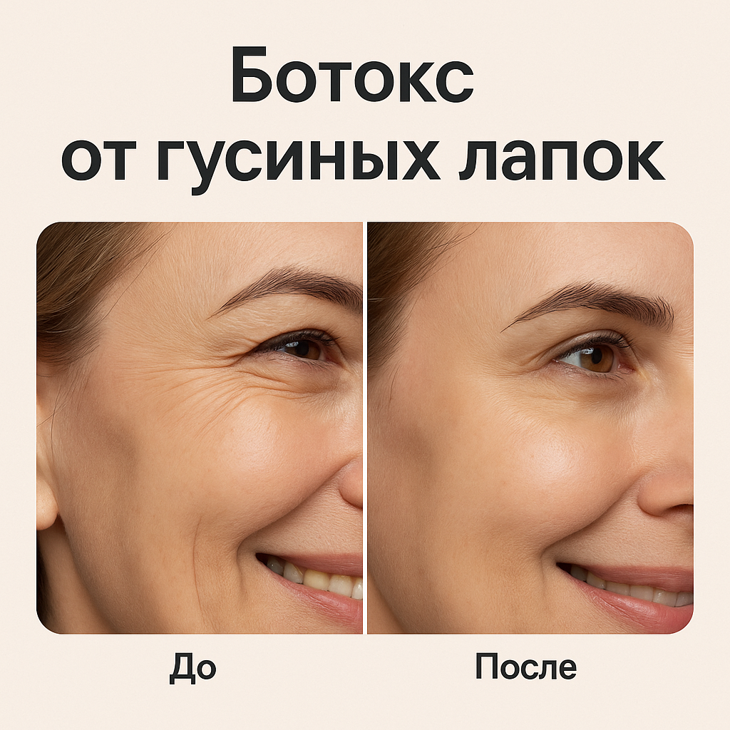 Ботокс от гусиных лапок: как убрать морщины в уголках глаз и сохранить живую улыбку