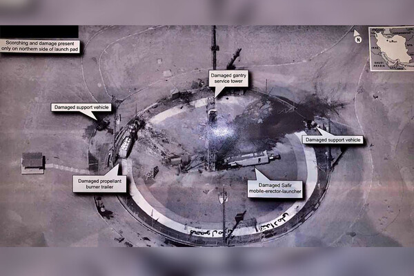    Фотография иранского военного объекта, предположительно сделанная KH-11 / Donald J. Trump/X