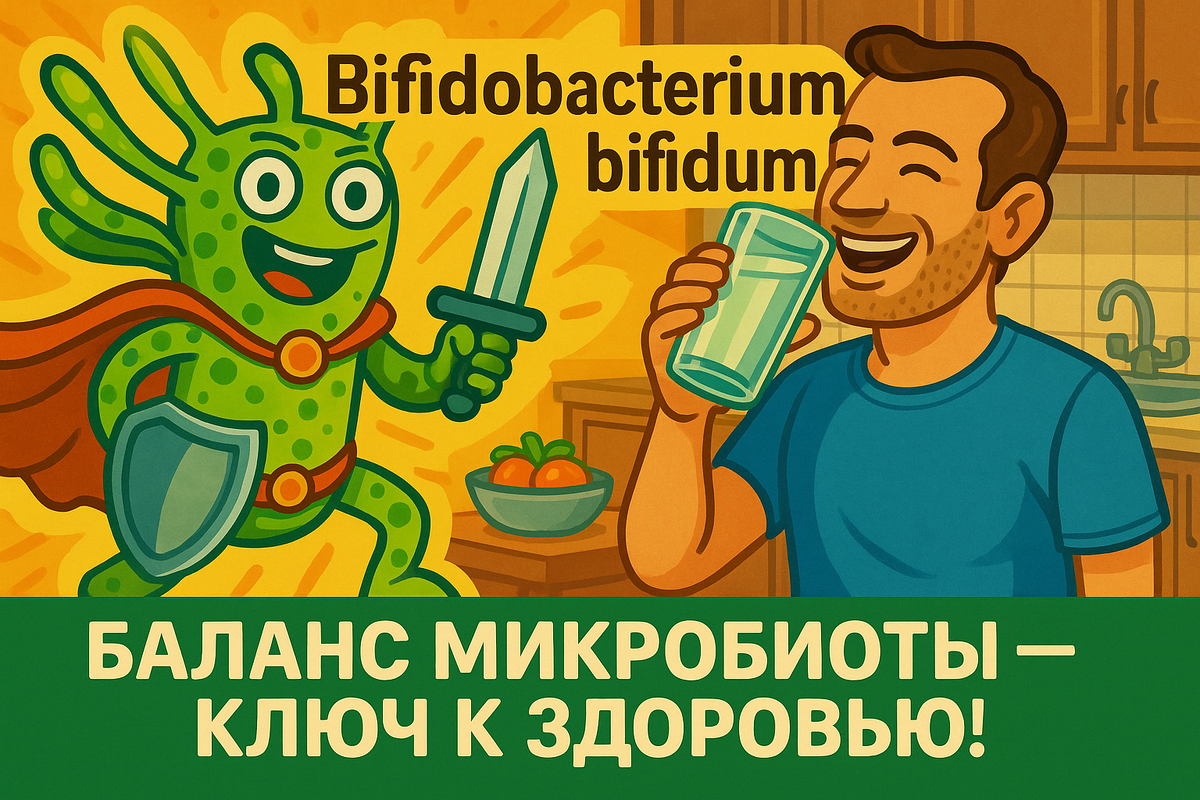 Bifidobacterium bifidum - регулирует популяцию полезных бактерий! Подселяй ее!